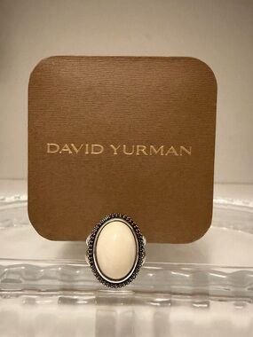 David Yurman White Agate with Black Diamonds